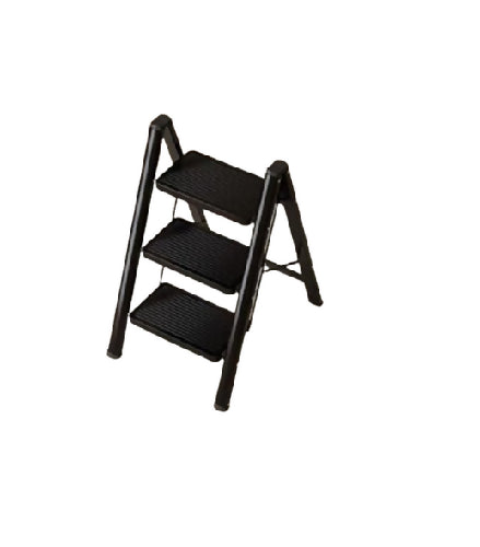 3 Step Ladder Carbon Steel with Anti-Slip Pedal Lightweight Foldable Stepping Stool ladder